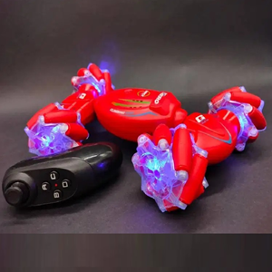  ماشین کنترلی شارژی دو حالته قرمز RC Car Remote Control Double-Sided 2.4G -اسباب بازی